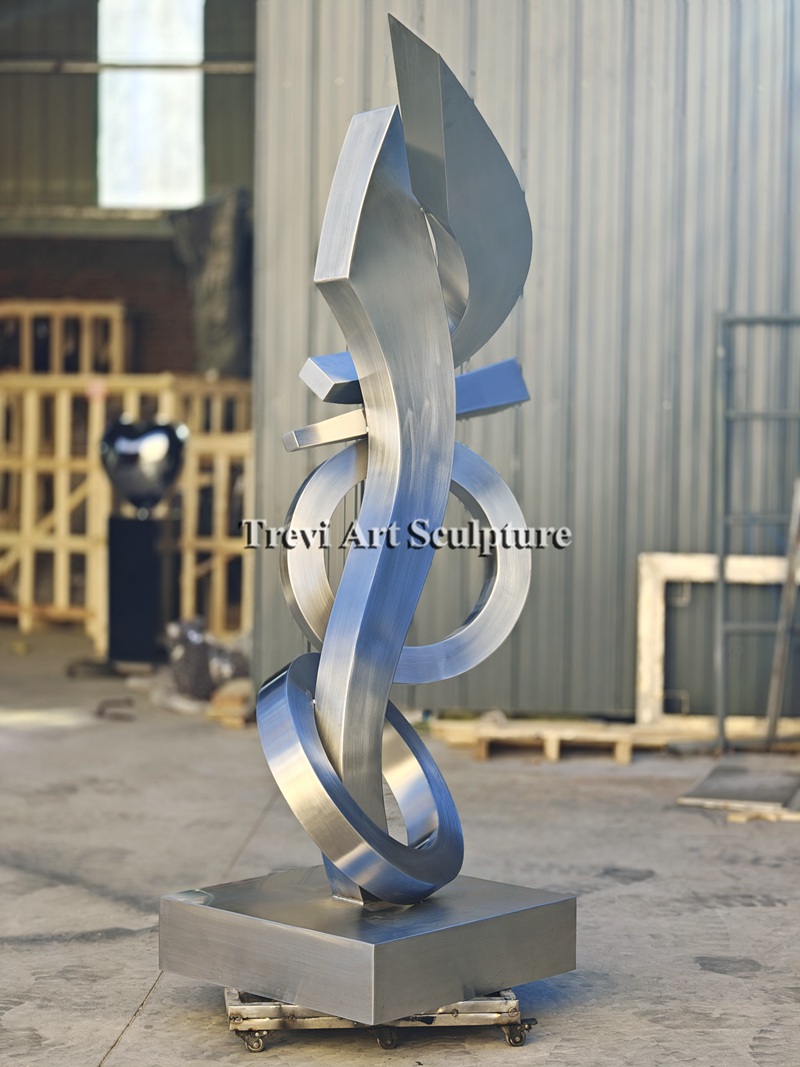 factory abstract metal art sculpture finished
