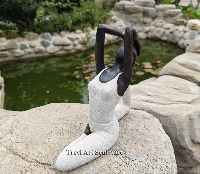 Life Size Female Yoga Bronze statue