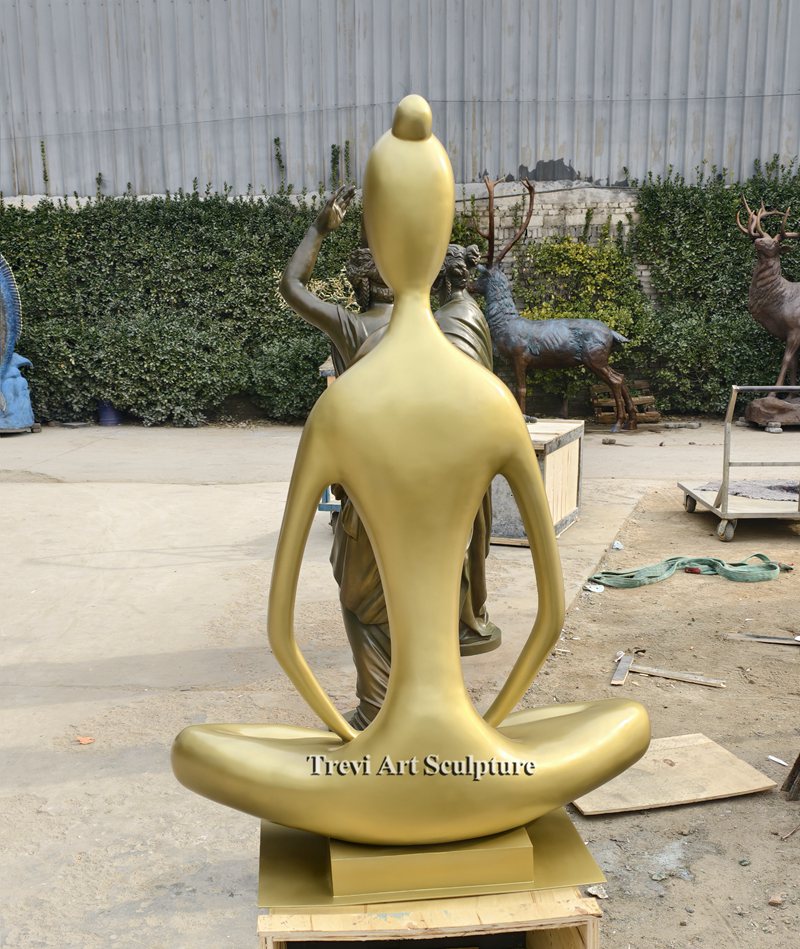 Life Size Yoga Bronze Sculpture