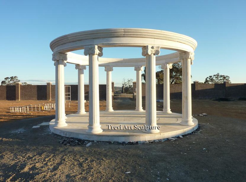 Marble Gazebo Feedback from a French Client