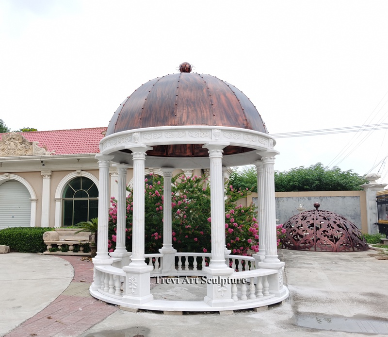marble gazebo with top