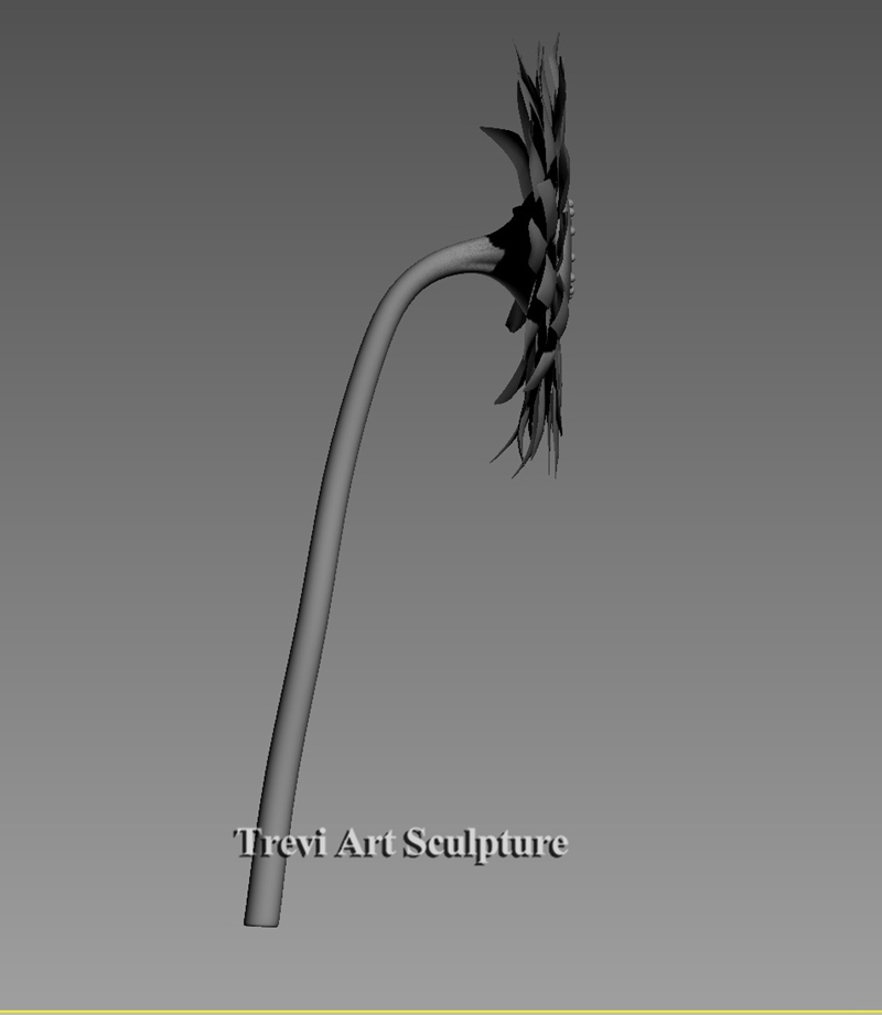 model of sunflower sculpture