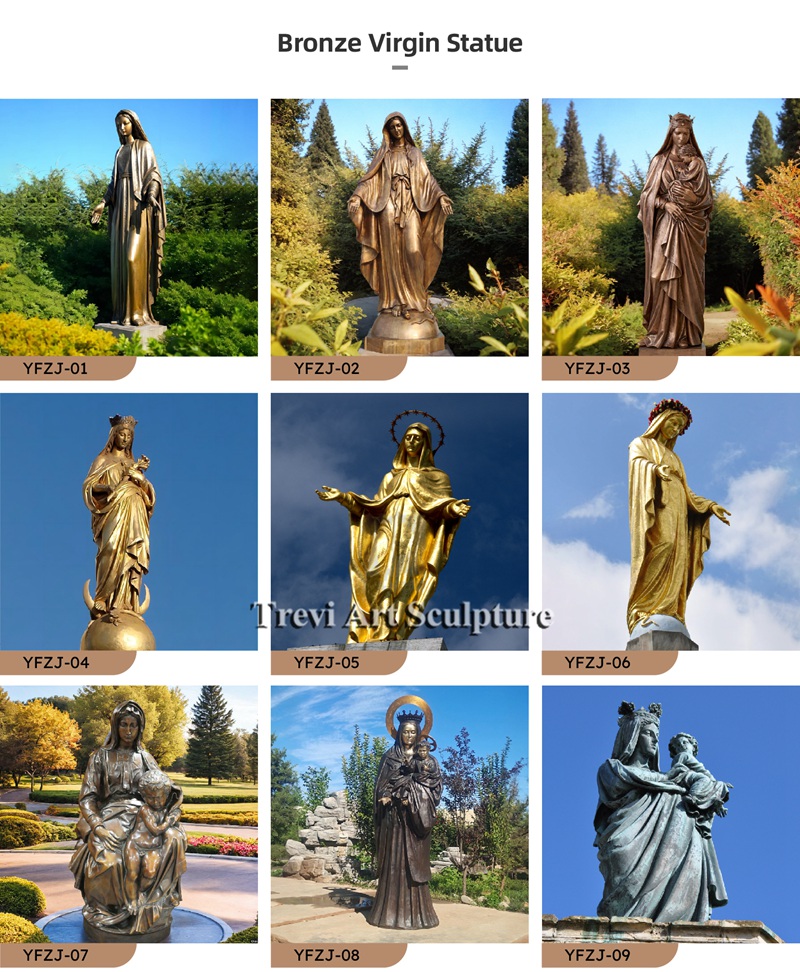 more bronze virgin mary statues