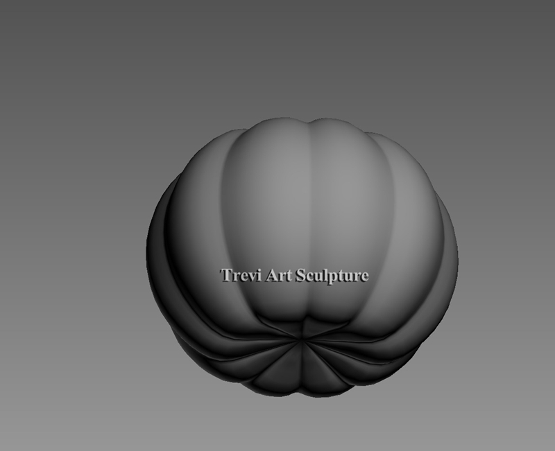 pumpkin sculpture model