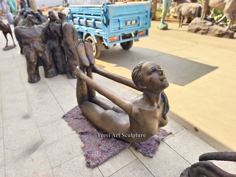 yoga lady statue
