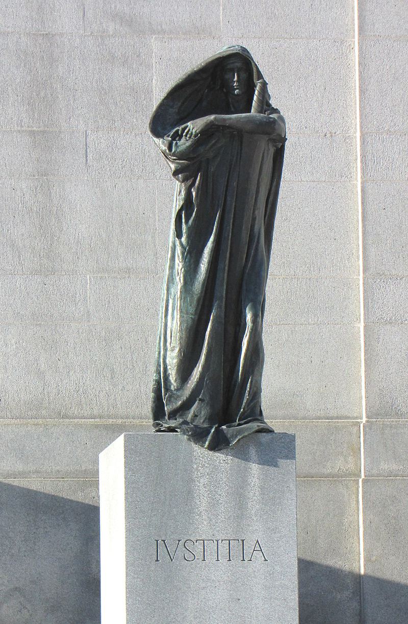 Justitia outside the Supreme Court of Canada Ottawa Ontario Canada
