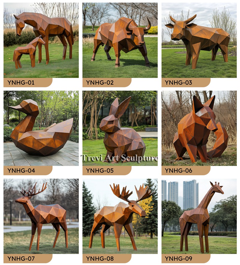 more Corten Steel animals