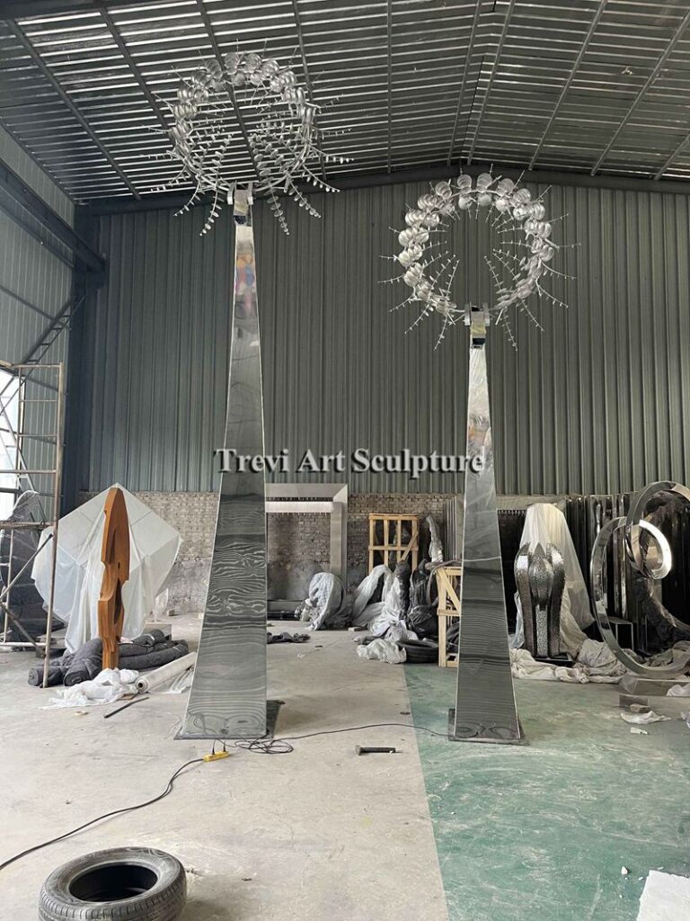 kinetic wind sculpture for park