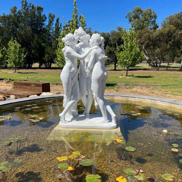 Marble Statue of The Three Graces-01-Trevi Sculpture